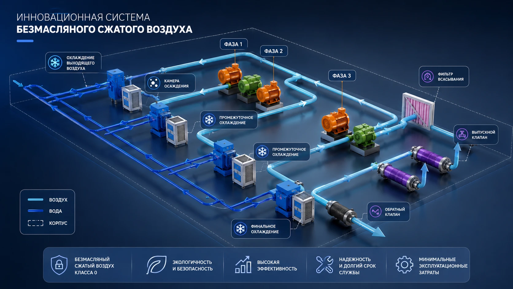Инновации в безмасляном турбокомпрессоре BOGE серии HST